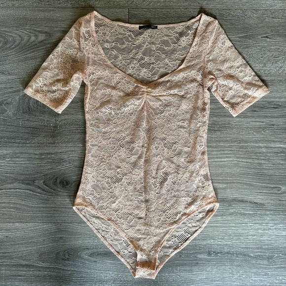 Zara Tops Zara Lace Bodysuit Poshmark